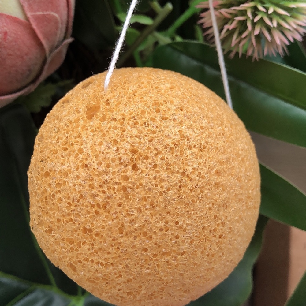 Konjac sponge turmeric NEW x2